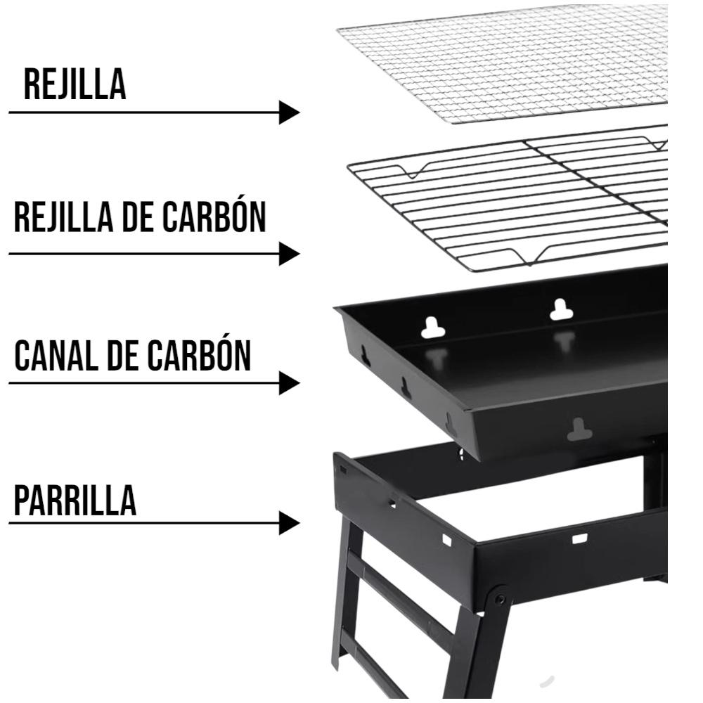D4 - Parrilla Plegable Portátil - Camping